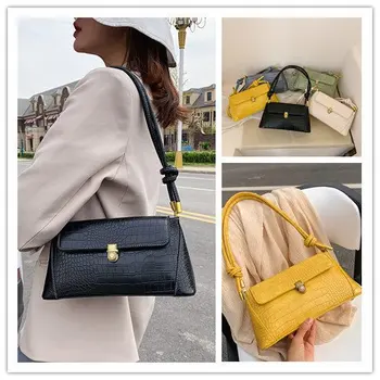 

2020 Summer New Women's Bags Embossed Pu Shoulder Hand Bag tuo te bao Shoulder Bag