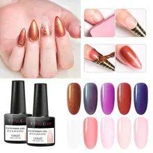 8 мл поли быстрое наращивание ногтей гель розовый, белый, прозрачный обнаженный замочить от УФ светодиодный строительный удлиняющий гель Советы замочить от строительства ногтей искусство