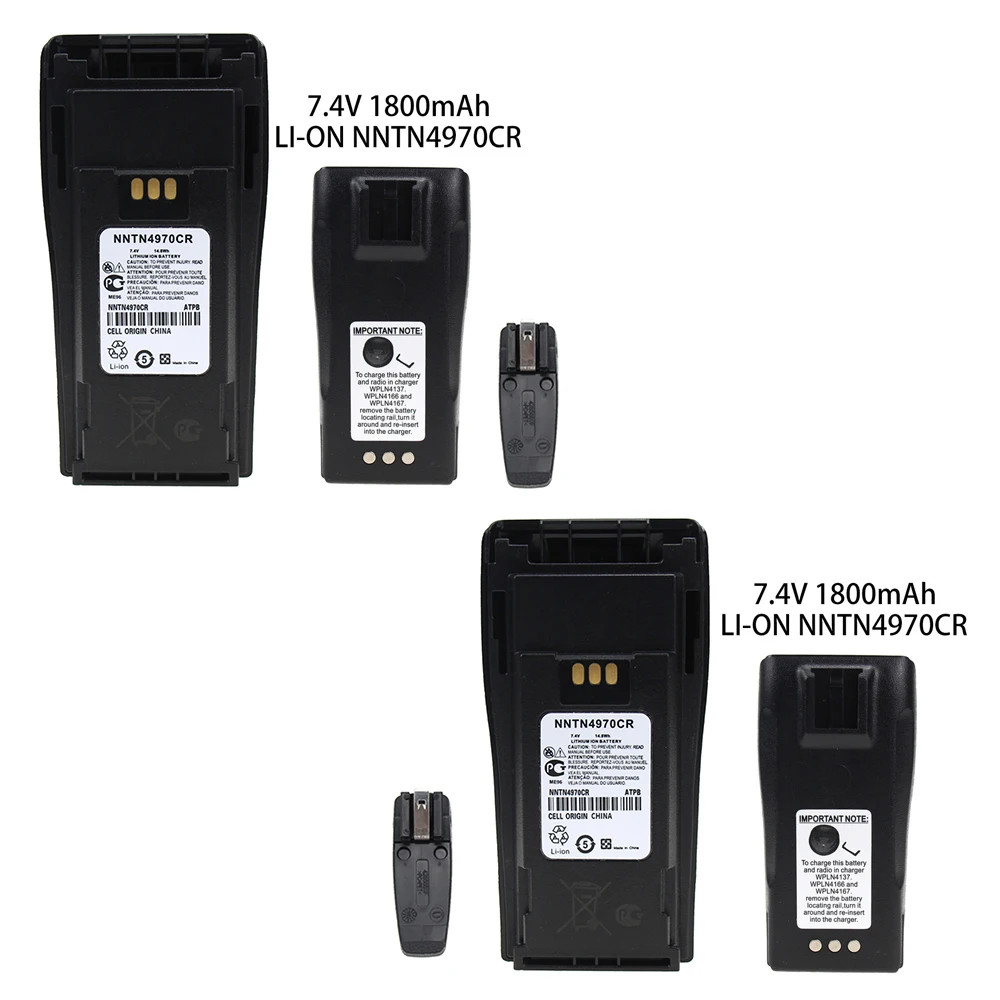2 шт. литий ионные аккумуляторы NNTN4497CR 1800 мач для Motorola CP200 PR400 EP450 CP150 CP140 CP160 CP180 CP250