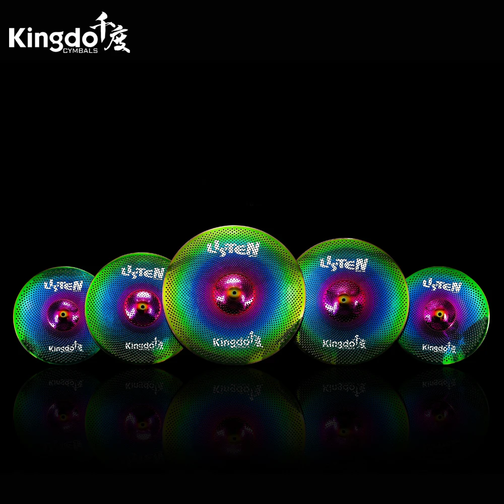 Kingdo 虹ローボリュームシンバルセット - AliExpress