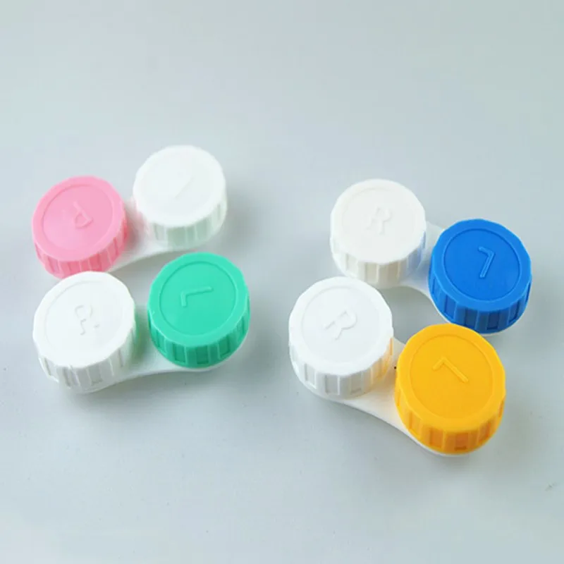 Contact Lens Case 5Pcs Glasses Cosmetic Contact Lenses Box Contact Lens Case for Eyes travel Kit Holder Container Travel Accessaries