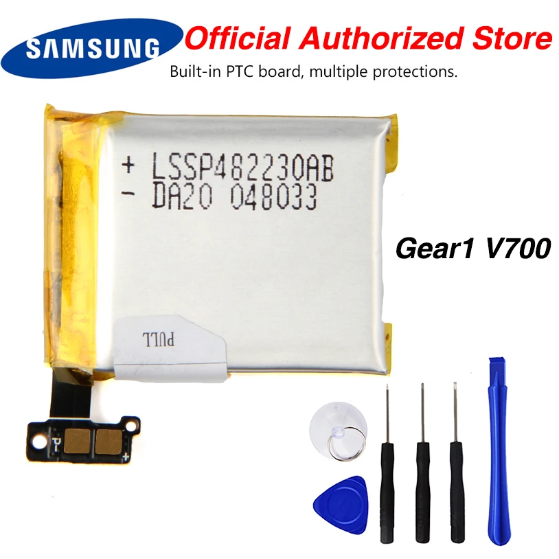 Оригинальный аккумулятор Samsung SM-V700 для Galaxy Gear1 V700 SMV700 аутентичная запасная