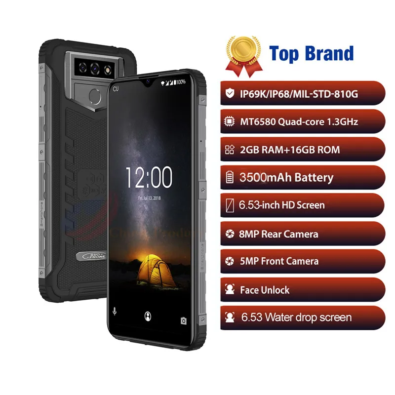 Guophone XP9500 IP68 Waterproof Rugged Smartphone
