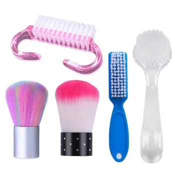 

1Pc Cleaning Brush for Nail Tool Soft Hair Pedicure Nail Art Tool Portable File For All Polish New Arrival