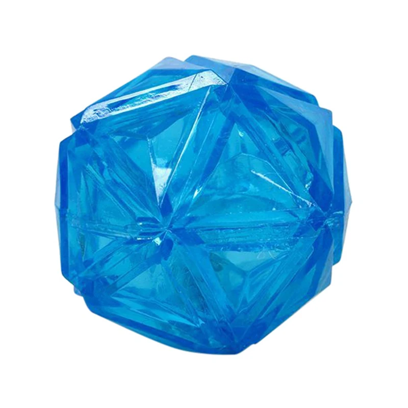 2 Интерактивная собака устойчивая к укусам жевательная игрушка для домашних животных собак прочный светящийся эластичный скрипучий мяч ToysCM