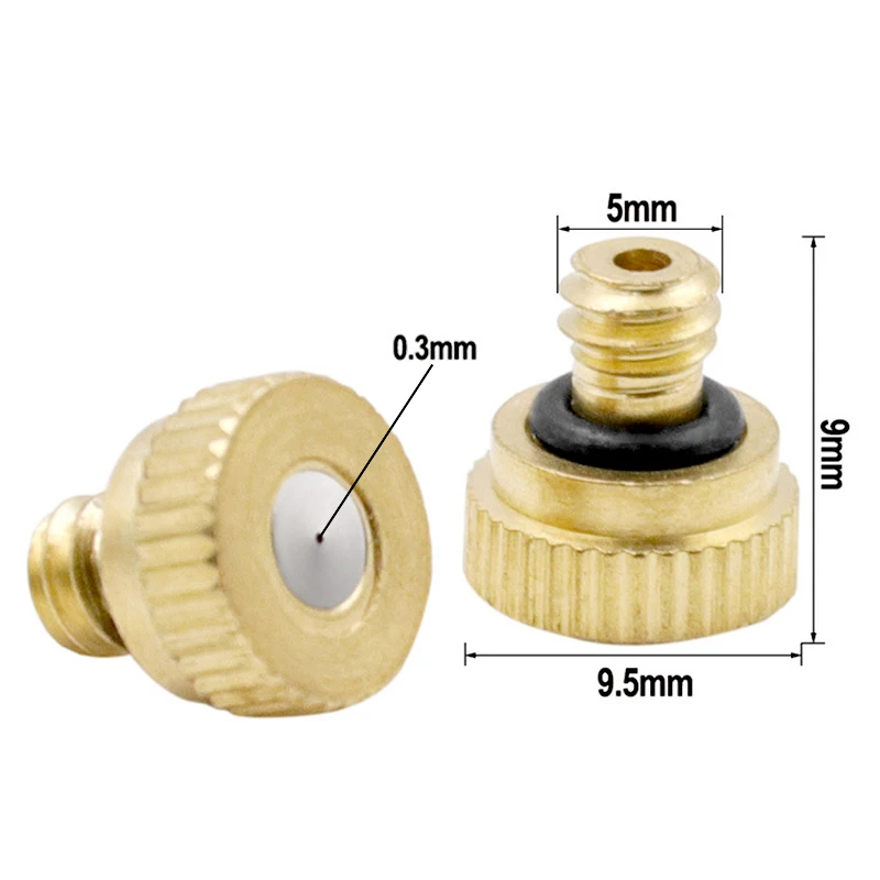 10 шт./компл. запотевающая насадка латунная Форсунка для распыления давления