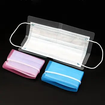 

10pcs Set Portable Disposable Dustproof Container Case White Mask Storage Clip Dustproof Storage Organizer