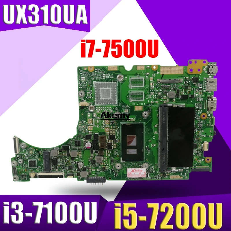 UX310UA материнская плата i3-7100U/i5-7200U/i7-7500U для ZenBook ASUS UX310U UX310UA UX310UV UX301UQ Материнская плата ноутбука(обмен