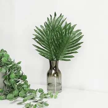 

6Pcs Cloth Artificial Palm Leaves Vivid Tropical Plant Beach Home Office Party Decoration Photography Decorative