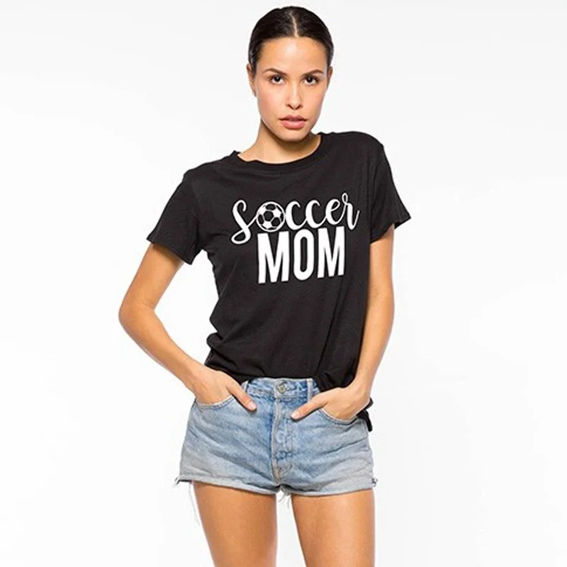 

Мама Жизнь, подарок рубашка футболка для мамы, женские футбол печать каталогов в день спортивные футболки летняя повседневная Графический Забавные футболки
