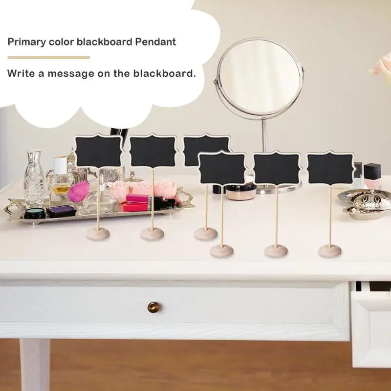 

15pcs Mini Blackboard Chalkboard Creative and Unique Projects Stand Wedding Party Card Price Tags Home Furnishing Decoration