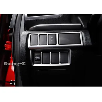 

For Mitsubishi Eclipse Cross 2017 2018 2019 2020 Car Body Styling Cover Front Fog Light Switch Inner Trim Frame Lamp Panel 1pcs