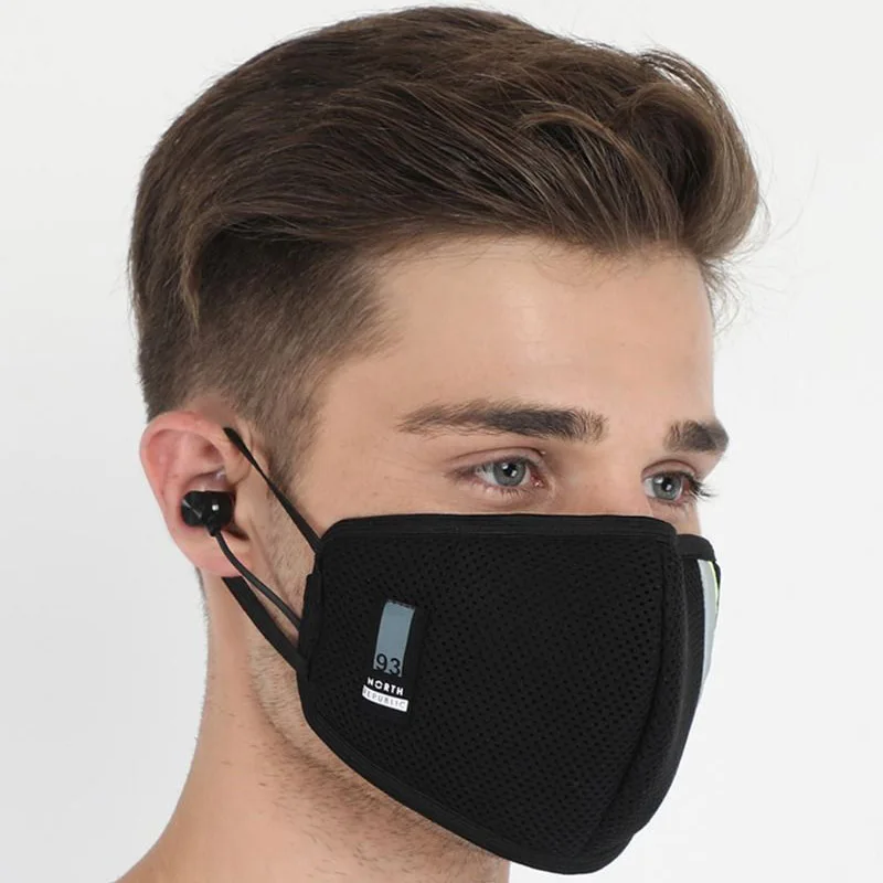 Reusable Outdoor Smart Face Mask With Bluetooth Earphones Facemask Mascarilla Blotoo Headphone Earbuds Headset with Micphone
