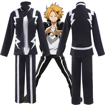 

My Hero Academia Cosplay Suit Apparel Kaminari Denki Coat Pants Anime Adult COS Clothing Unisex Jackets Christmas Halloween