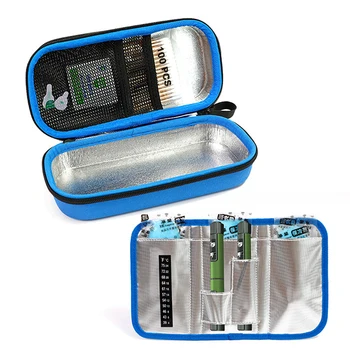 

EVA Insulin Pen Case Cooling Storage Protector Bag Medical Cooler Travel Pocket Packs Pouch Drug Freezer Box For Diabetes People