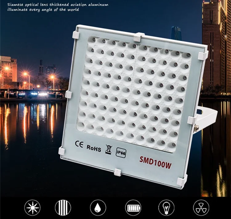 30 W/50 W/100 W/150 W Открытый IP66 водонепроницаемый Светодиодный прожектор светильник переменного тока 220V Точечный светильник Открытый сад настенный галерея светильник