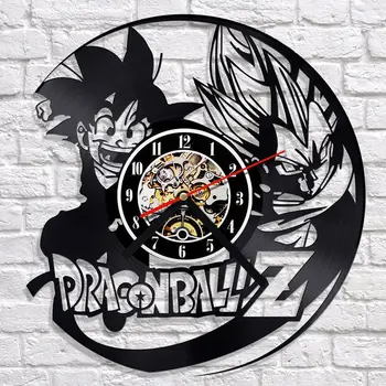 

Dragon Ball Wall Clock Modern Design Decorative Kids Room Cartoon Vinyl Record Clocks Wall Watch Home Decor Silent 12 inch