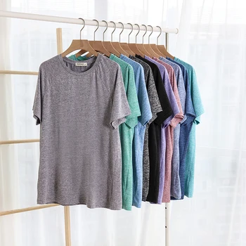 

S-2XL Summer Quick Drying Men T-Shirt Casual O Neck Fitness Workout Tops Tee Mens Clothing plus size M30171