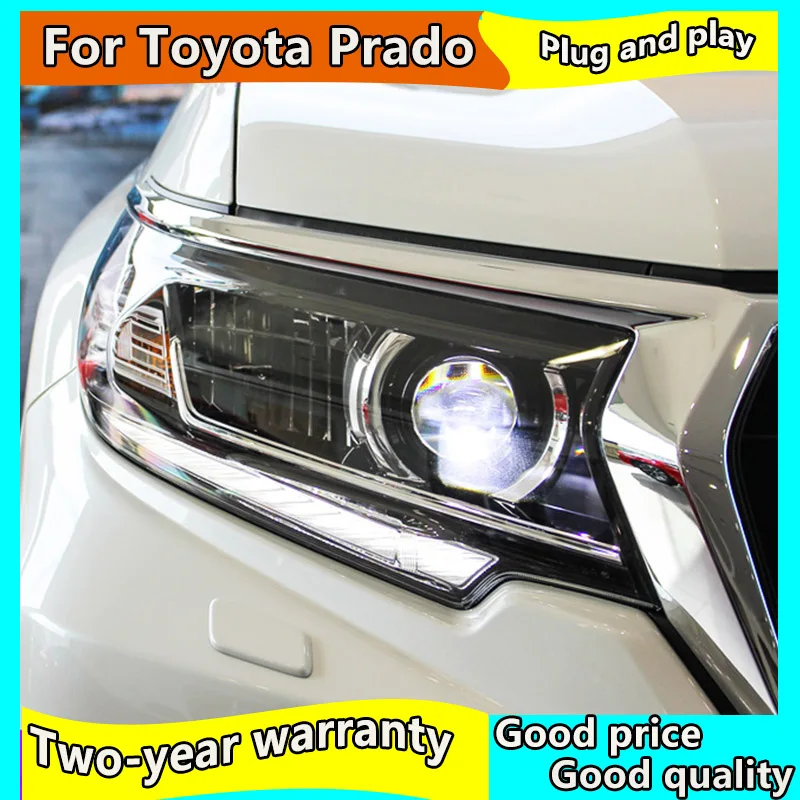 Автомобильный Стайлинг для Toyota 2018 2019 Prado все светодиодный фар Land cruiser prado монитор