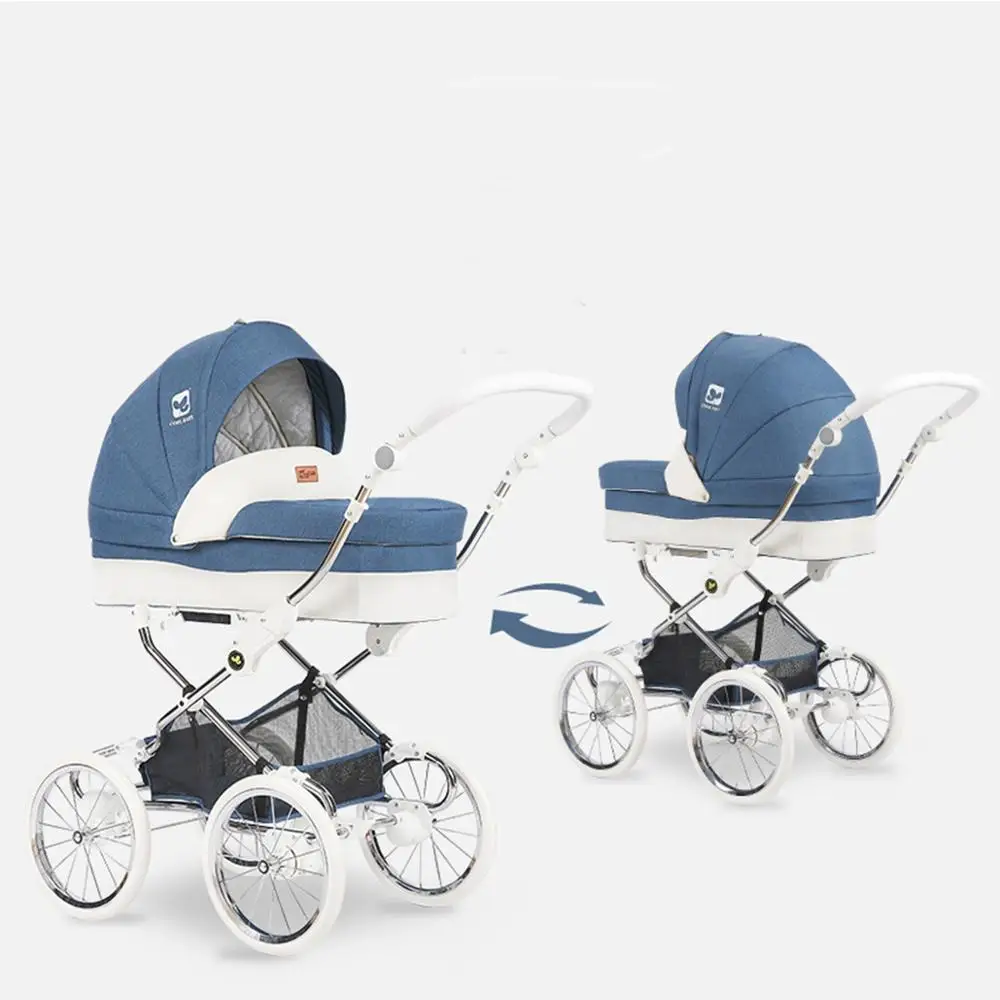 CoolBaby/Детская Коляска 2 в 1; коляска для лежа или увлажнения; складной светильник; Двусторонняя детская коляска; четыре сезона;