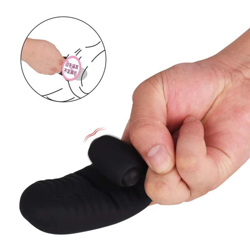 Clitoris Stimulation Wear Finger Vibration Cover Silicone Finger Cover Husband And Wife Massage Vibrator Adult Fun Products - Vibrators