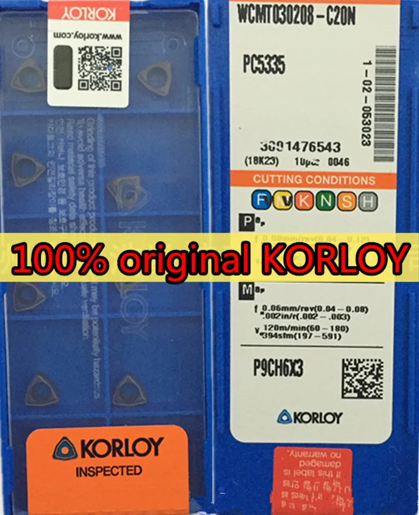 WCMT030208 WCMT040208 WCAMT050308 WCMT06T308 WCMT080412 C20N PC5335 100% оригинальная вставка из карбида фирмы