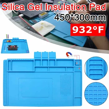 

Heat Insulation Working Mat Heat-resistant Soldering Station Repair Insulation Pad Insulator Pad Maintenance Platform