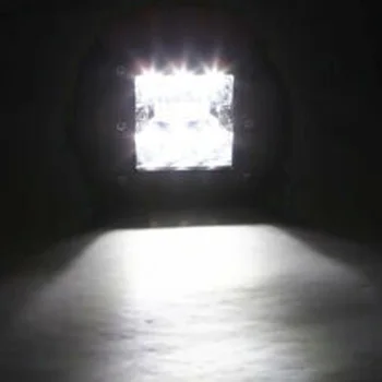 

Shockproof LED Work Light 48W Spot Flood beam Off road Fog White+Amber Flashing 4800LM