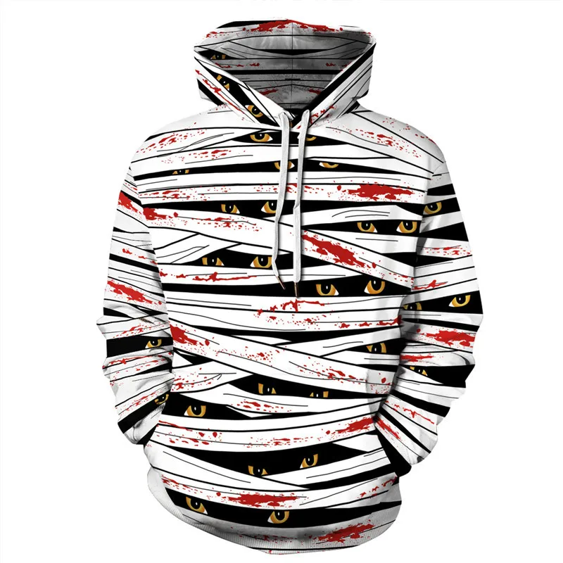 

3D Print Wound Horror Blood Hoodies Sweatshirts Women Men Halloween Hoodie Jumper Tracksuit Pullover Cosplay Women Tops