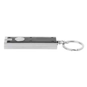 

Mini Super Bright Light LED FlashLight Plastic Single File Flashlights With Keychain 28TC