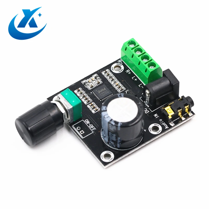 DC 12V 20mA Super Slim 2x15 W PAM8610 Класс D Цифровой двойной усилитель мощности аудио привод