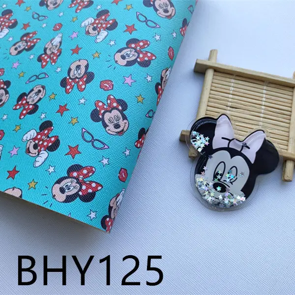 BHY125 2 шт шейкер для воды и 1 лист синтетический мультфильм виниловая кожа ткань и шейкер для воды набор BHY125 - Цвет: BHY125