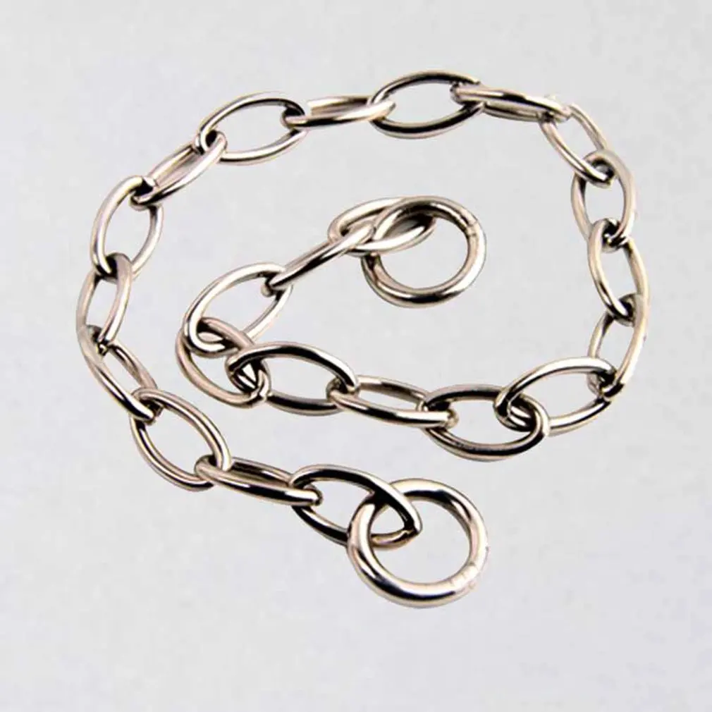 heavy metal duty solid stainless steel dog choke chain collar