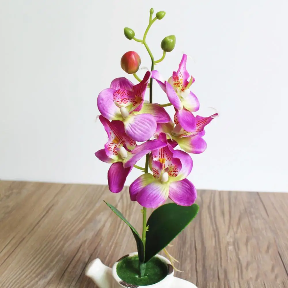 3D искусственная Орхидея, Бабочка Цветы Поддельные моли flor Орхидея цветок для дома свадьба DIY Украшение модный домашний декор Свадьба D