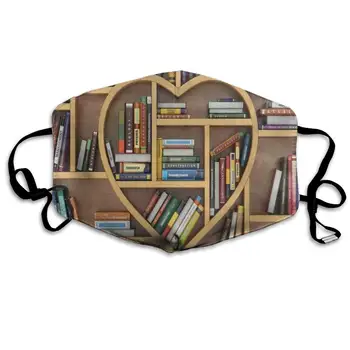 

Face Mask Educational Bookshelf Custom Personalized Cycling Half Face Earloop Dust Mask for Boys