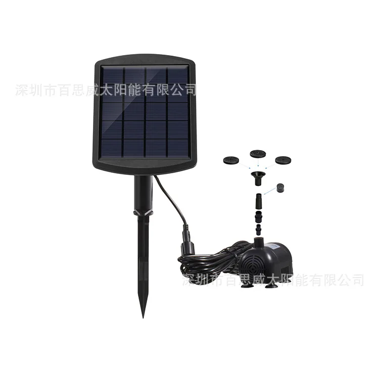 

Solar Fountain Small Garden DC Brushless Solar Water Pump Villa Pool Fountain Water with Floor Outlet
