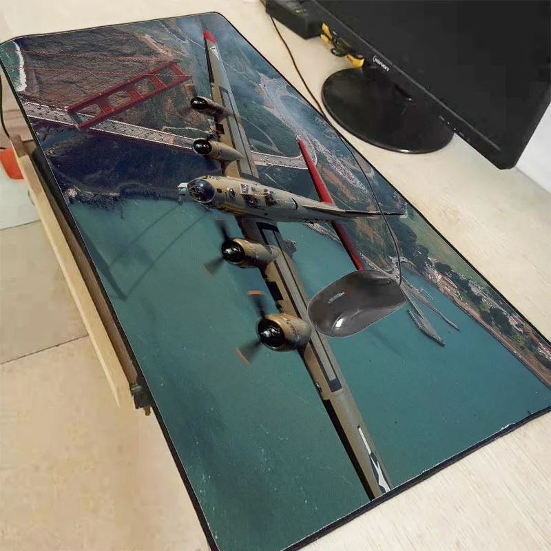 

Mairuige Plane Customized MousePads Computer Laptop Anime Mouse Mat Gaming Large Lock Edge Mouse Pad Gamer Desk Mat Keybord Pad