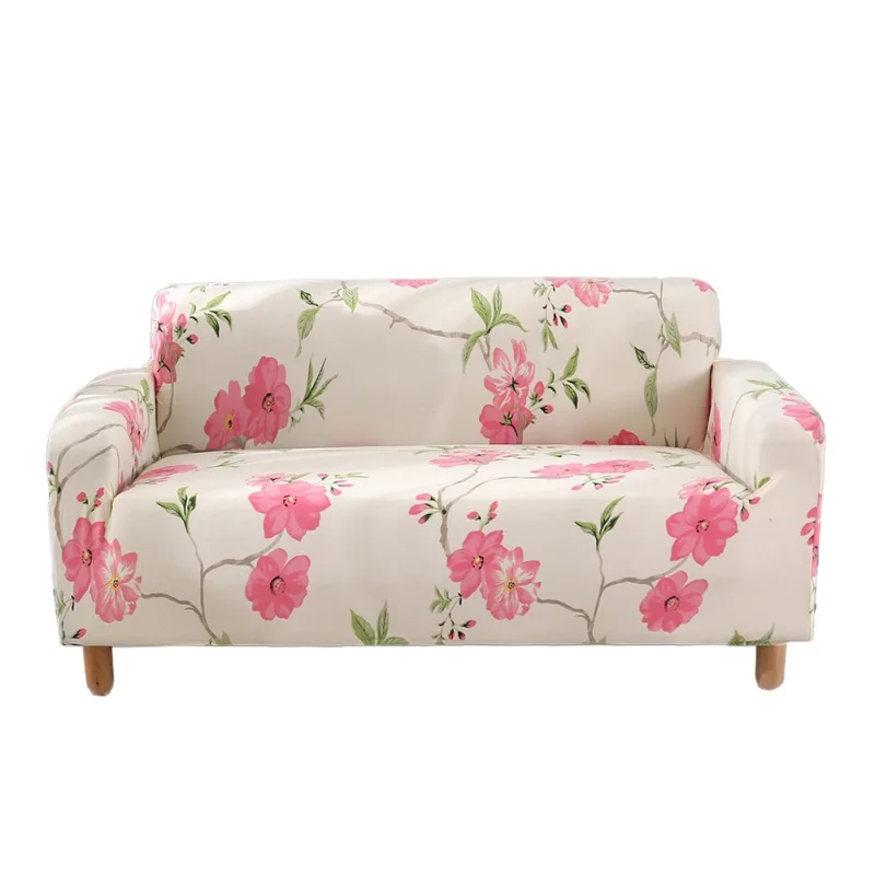 A1 Double-seat Stretch Slipcovers Sofa Elastic All-inclusive Protector Cover Printed Furniture Sectionele Couch - Цвет: A1