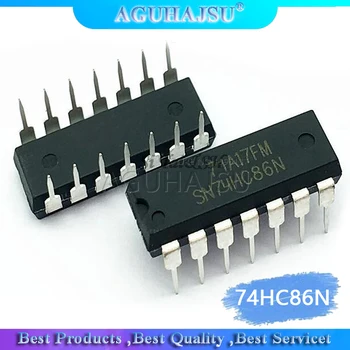 

10pcs/lot 74HC86N SN74HC86N 74HC86 SN74HC86 DIP-14 Logic Gates QUAD 2-INPUT EXCLUSIVE-OR GATE new original