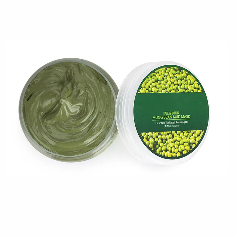 Mung Bean Mud Mask Skin Care Hydration Moisturizing Face Facial Mask Oil Control Cleansing Improve Rough 5