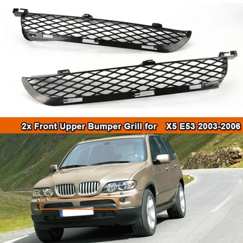 

For-BMW X5 E53 2003-2006 Facelift Front Grille Upper Bumper Mesh Grill