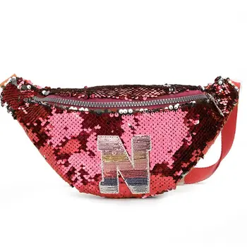 

2020 New Girls Waist Pack Glitter Reversible Sequin Fanny Pack Cute Small Causal Bag
