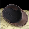 Men's First Layer Cowhide Leather Hat Winter Berets Male Warm Ear Protection Cap 100% Genuine Leather Dad Hat Wholesale Leisure 5