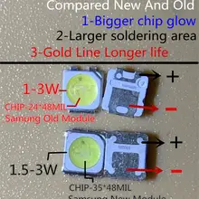 2000 шт Для SAMSUNG светодиодный подсветка TT321A 1,5 Вт-3 Вт 3 в с зенером 3228 2828 холодный белый ЖК-дисплей для ТВ приложения SPBWH1320S1EVC1BIB