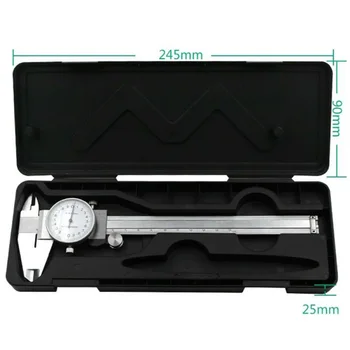 

1*Vernier Caliper With Dial 0-150mm Caliper Vernier Stainless-Steel High-Precision Shock-proof With Dial Accessories
