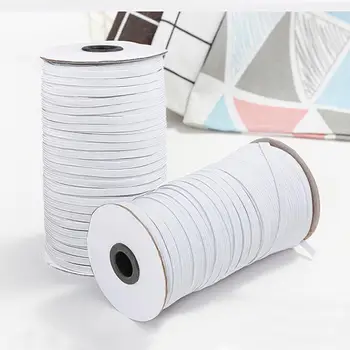 

3/6mm Elastic Cord Heavy Stretch String Braided Elastic Band 200 Yard Sewing Elastic Spool Rope for Sewing Craft Mask Making