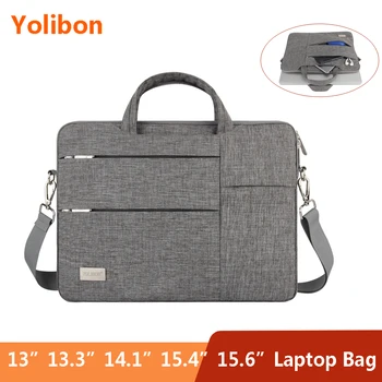 

Laptop Case, Laptop Shoulder Bag, Multi-functional Notebook Sleeve, Carrying Case With Strap for Macbook Air 13,Pro 15" and 15.6