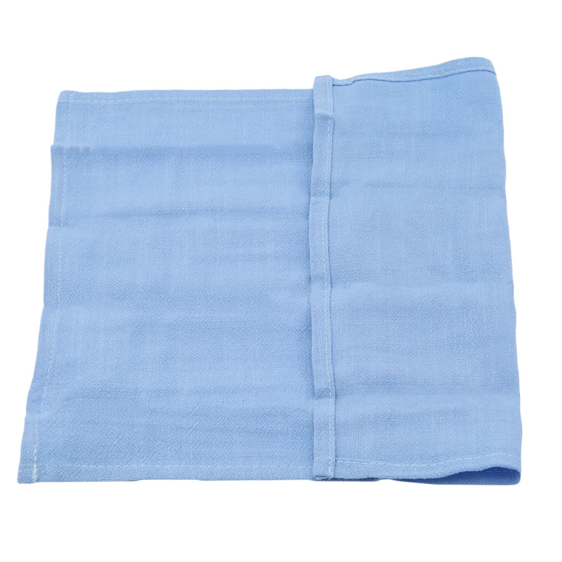 Light blue Хлопчатобумажная льняная салфетка для стола носовой платок из полиэстера ткань для закусочной вечерние рождественские прочная чашка салфетки для посуды настольные декоративные - Цвет: Light blue