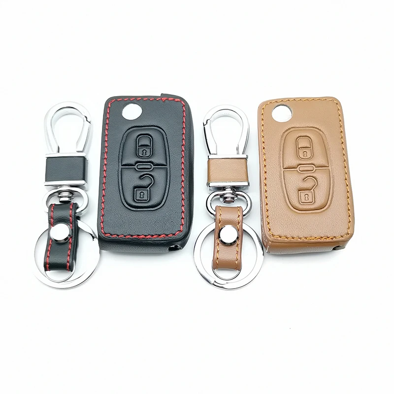 Высокое качество 2 кнопочный ключ автомобиля чехол для peugeot 207 307 308 407 408 для Citroen C3 C4 C4L C5 C6 защита ключ чехол Аксессуары