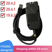 Vag com 20.4 vagcom 20.4.2 hex pode interface usb para vw audi skoda seat vag 19.6 multi-idioma atmega162 + 16v8 + ft232rq